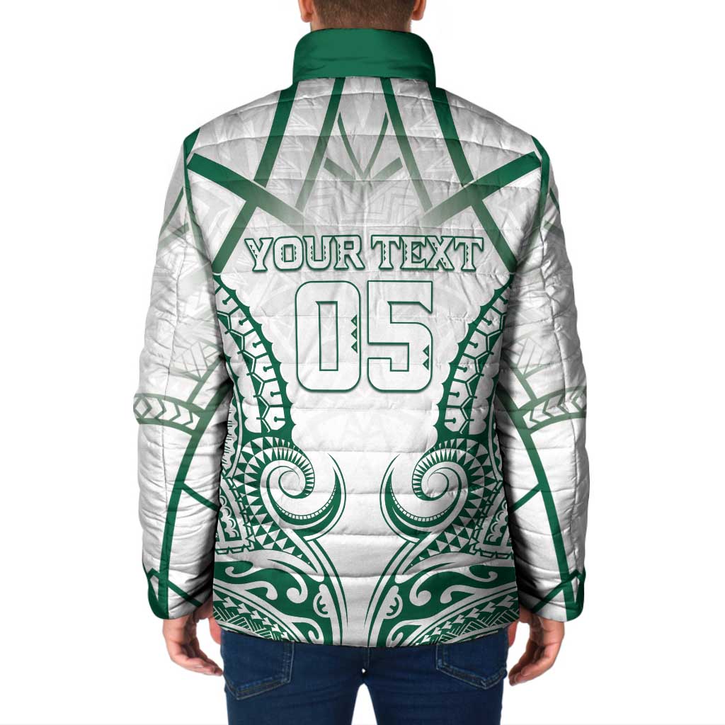 Custom Hawaii Volleyball Padded Jacket Polynesian Pattern LT05 - Polynesian Pride