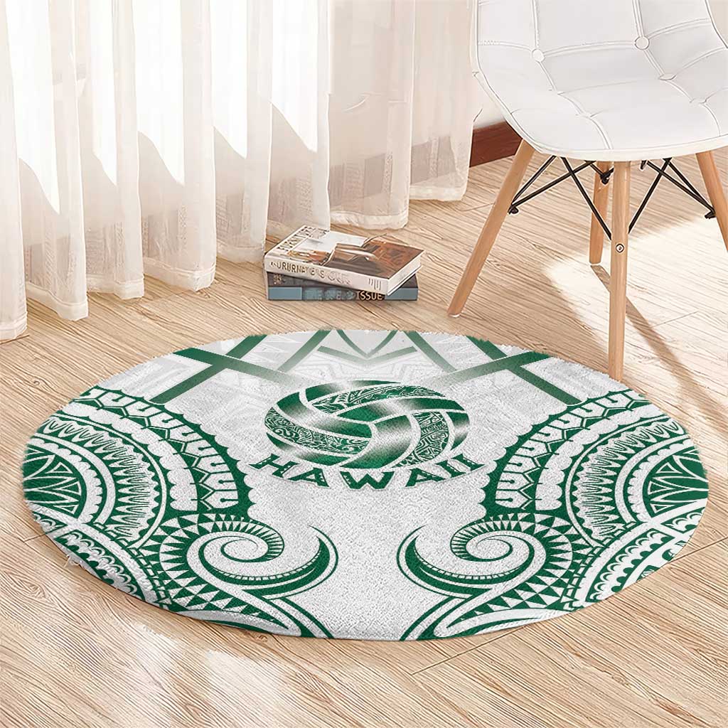 Hawaii Volleyball Round Carpet Polynesian Pattern LT05 - Polynesian Pride