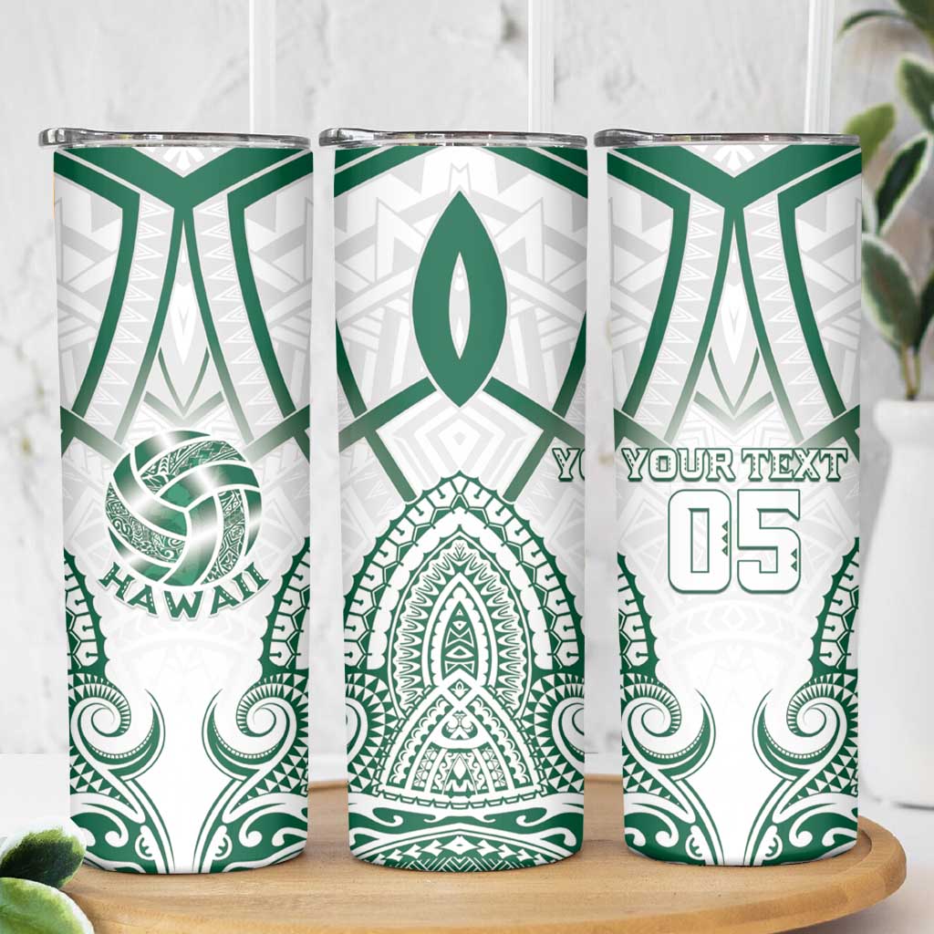 Custom Hawaii Volleyball Skinny Tumbler Polynesian Pattern LT05 - Polynesian Pride