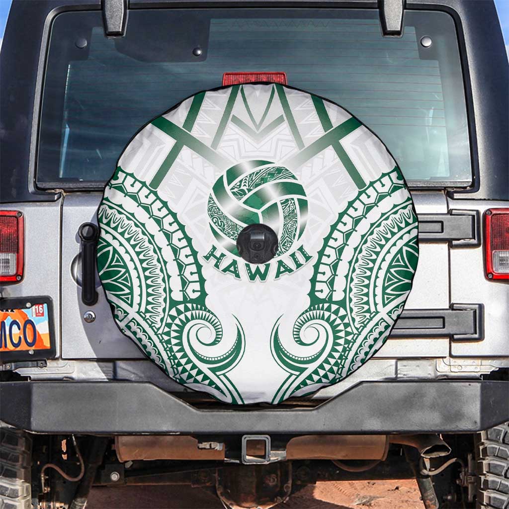 Hawaii Volleyball Spare Tire Cover Polynesian Pattern LT05 Teal - Polynesian Pride