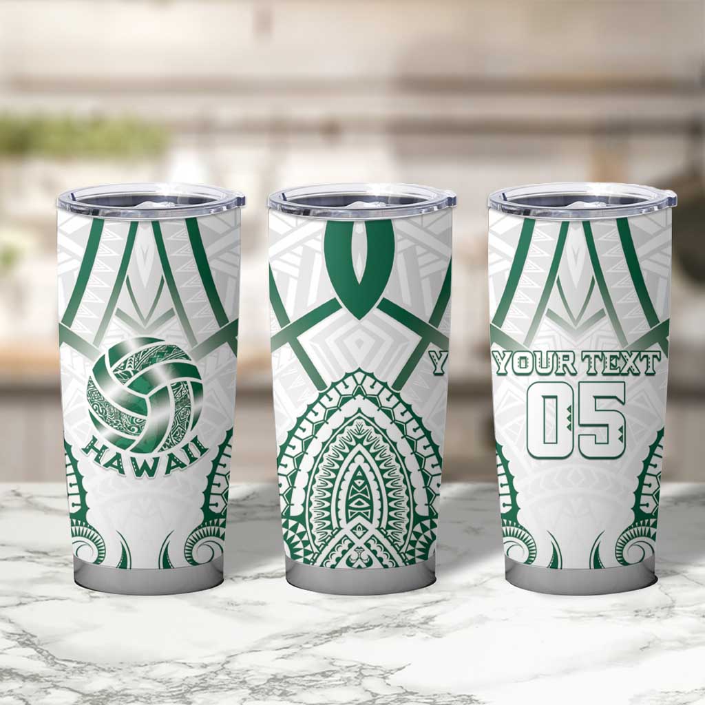 Custom Hawaii Volleyball Tumbler Cup Polynesian Pattern LT05 - Polynesian Pride