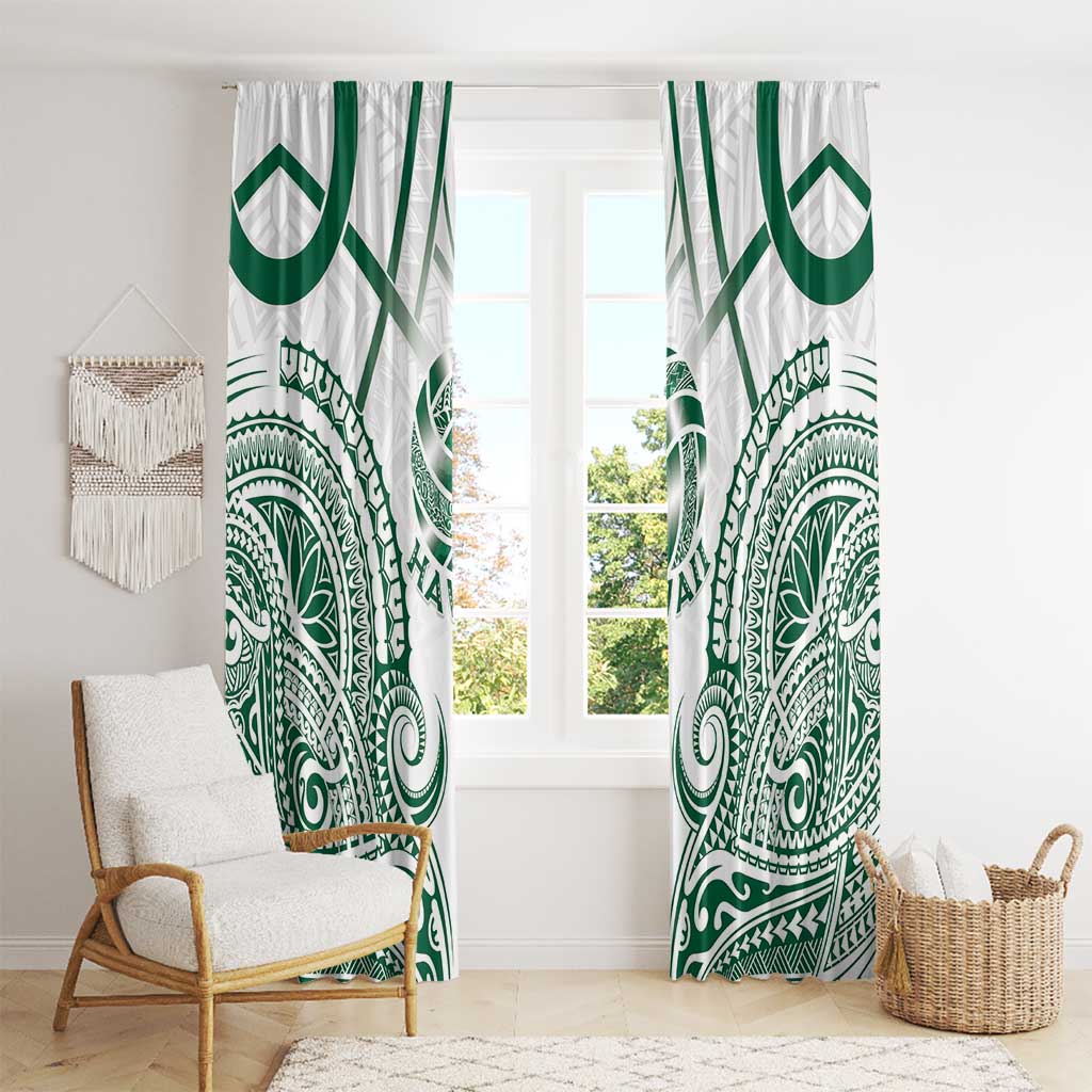 Hawaii Volleyball Window Curtain Polynesian Pattern LT05 - Polynesian Pride
