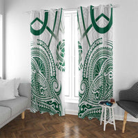 Hawaii Volleyball Window Curtain Polynesian Pattern LT05 With Grommets Teal - Polynesian Pride
