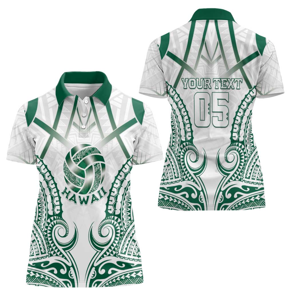 Custom Hawaii Volleyball Women Polo Shirt Polynesian Pattern LT05 - Polynesian Pride