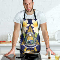 Nauru Independence Day Apron Coat Of Arms With Plumeria LT05 - Polynesian Pride