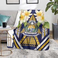 Nauru Independence Day Blanket Coat Of Arms With Plumeria LT05 - Polynesian Pride