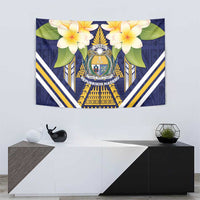 Nauru Independence Day Tapestry Coat Of Arms With Plumeria LT05 - Polynesian Pride