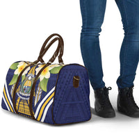 Nauru Independence Day Travel Bag Coat Of Arms With Plumeria LT05 - Polynesian Pride