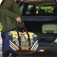 Nauru Independence Day Travel Bag Coat Of Arms With Plumeria LT05 - Polynesian Pride