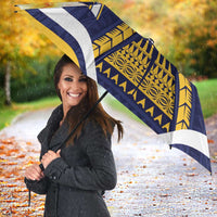 Nauru Independence Day Umbrella Coat Of Arms With Plumeria LT05 - Polynesian Pride