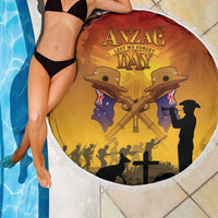 ANZAC Day Beach Blanket Australia And New Zealand Slouch Hats LT05 - Polynesian Pride