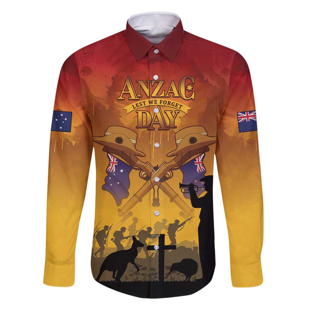 ANZAC Day Family Matching Summer Maxi Dress and Hawaiian Shirt Australia And New Zealand Slouch Hats