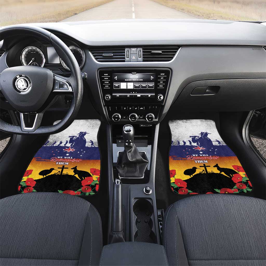 New Zealand And Australia ANZAC Last Post Car Mats