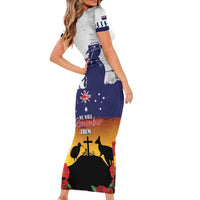 New Zealand And Australia ANZAC Last Post Short Sleeve Bodycon Dress