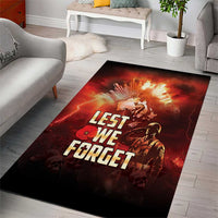 Honouring The ANZAC Spirit Area Rug Gallipoli Lest We Forget