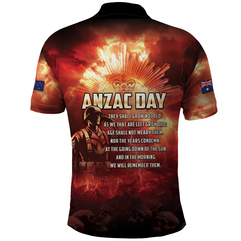 Honouring The ANZAC Spirit Polo Shirt Gallipoli Lest We Forget LT05 - Polynesian Pride