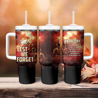 Honouring The ANZAC Spirit Tumbler With Handle Gallipoli Lest We Forget