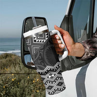 New Zealand Aotearoa Tumbler With Handle Black Taniko Art Maori Pattern