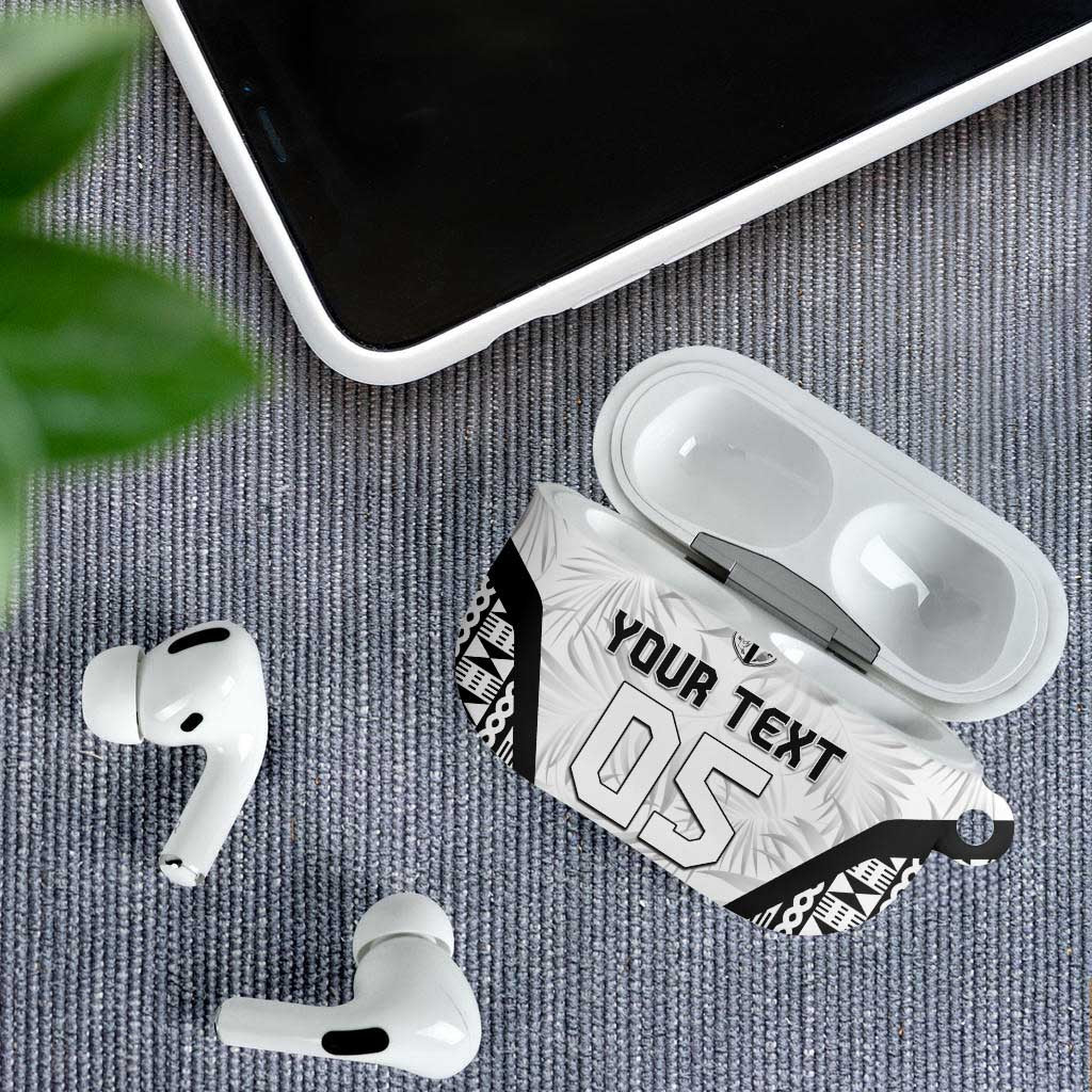 Custom Fiji 2026 Rugby AirPods Case Fijian Tapa Pattern