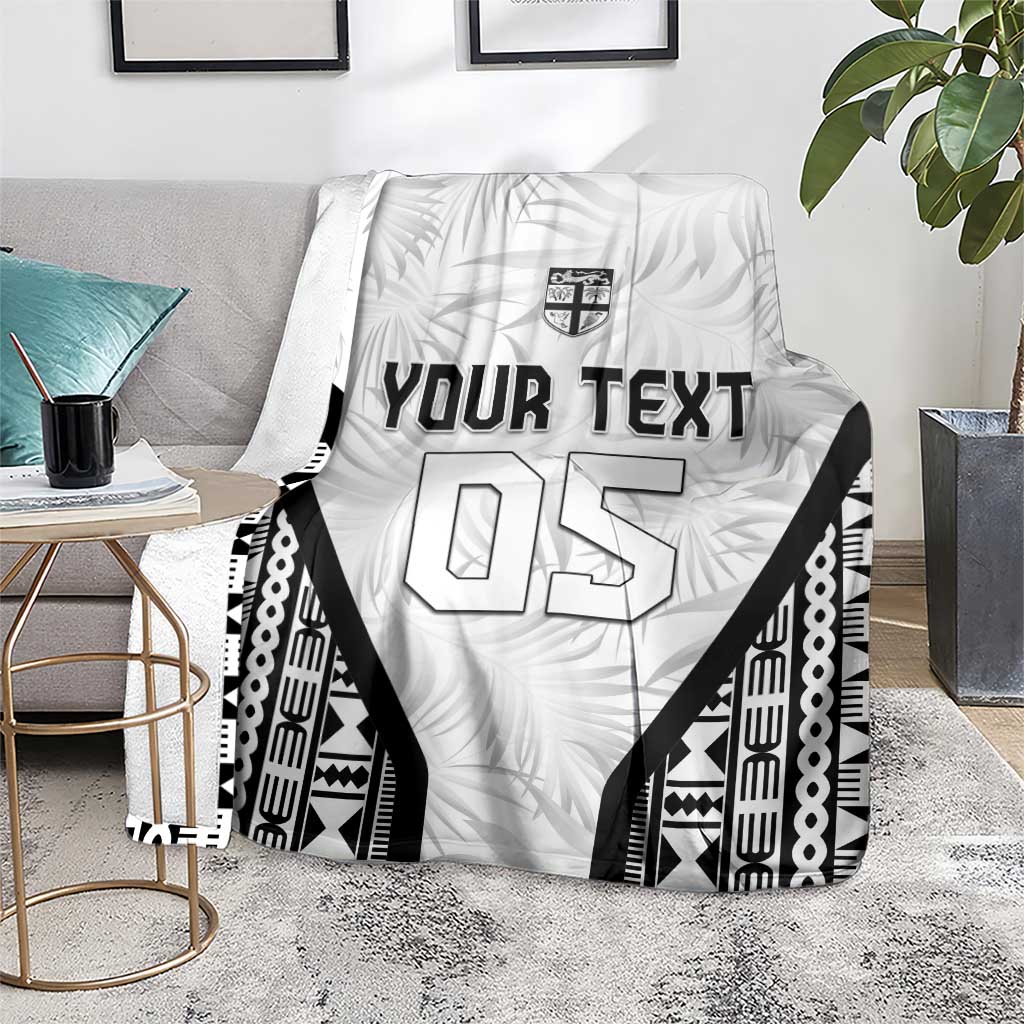 Custom Fiji 2026 Rugby Blanket Fijian Tapa Pattern