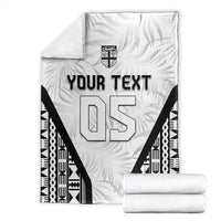 Custom Fiji 2026 Rugby Blanket Fijian Tapa Pattern