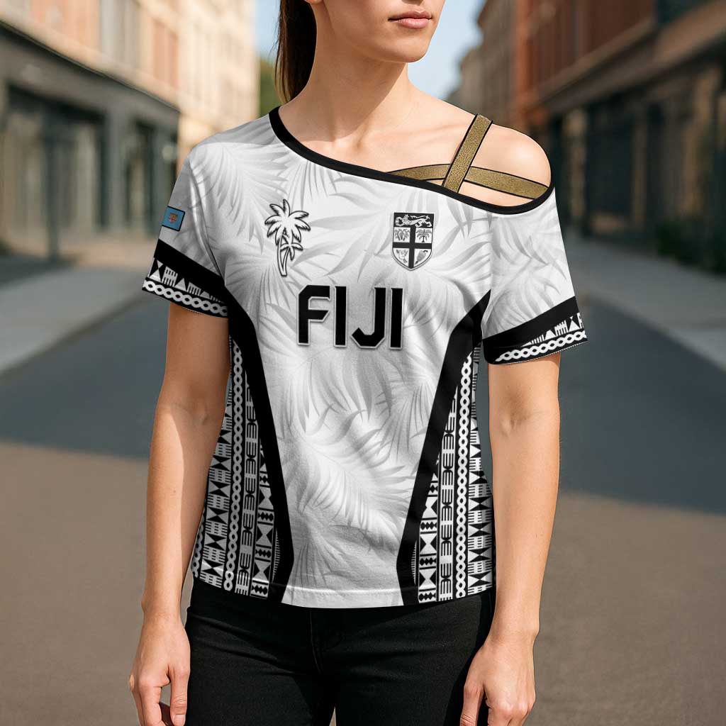 Custom Fiji 2026 Rugby Cross Shoulder Shirt Fijian Tapa Pattern
