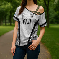 Custom Fiji 2026 Rugby Cross Shoulder Shirt Fijian Tapa Pattern