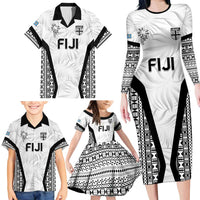 Custom Fiji 2026 Rugby Family Matching Long Sleeve Bodycon Dress and Hawaiian Shirt Fijian Tapa Pattern