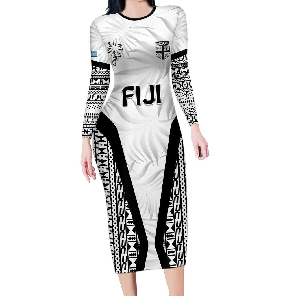 Custom Fiji 2026 Rugby Family Matching Long Sleeve Bodycon Dress and Hawaiian Shirt Fijian Tapa Pattern