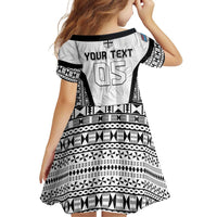 Custom Fiji 2026 Rugby Family Matching Short Sleeve Bodycon Dress and Hawaiian Shirt Fijian Tapa Pattern