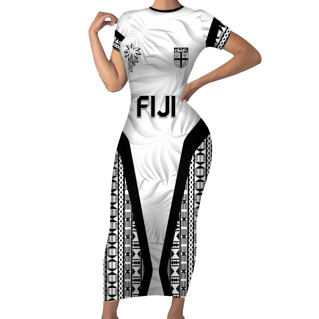 Custom Fiji 2026 Rugby Family Matching Short Sleeve Bodycon Dress and Hawaiian Shirt Fijian Tapa Pattern