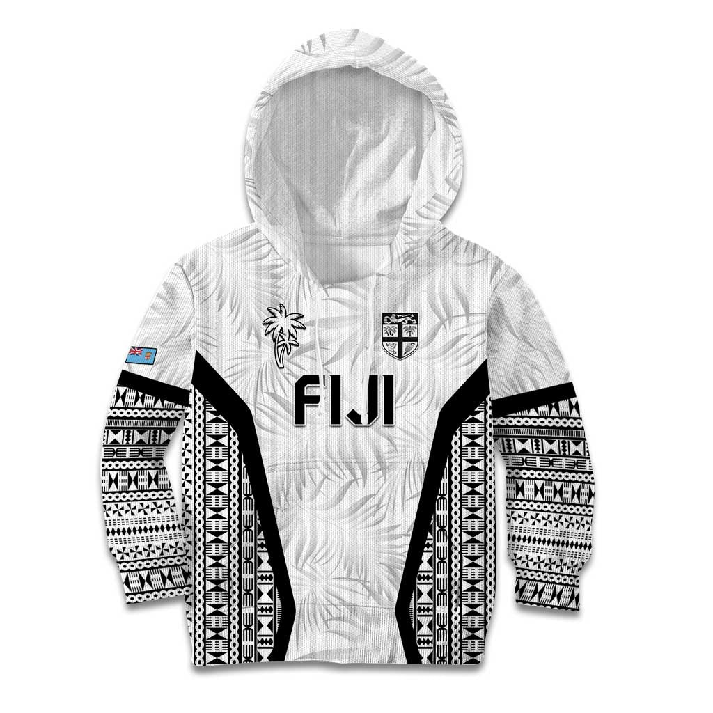Custom Fiji 2026 Rugby Kid Hoodie Fijian Tapa Pattern