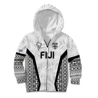 Custom Fiji 2026 Rugby Kid Hoodie Fijian Tapa Pattern
