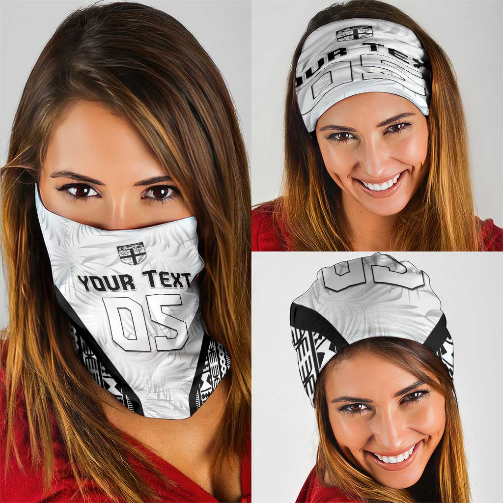 Custom Fiji 2026 Rugby Neck Gaiter Fijian Tapa Pattern