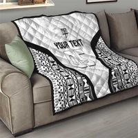 Custom Fiji 2026 Rugby Quilt Fijian Tapa Pattern