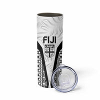 Custom Fiji 2026 Rugby Skinny Tumbler Fijian Tapa Pattern