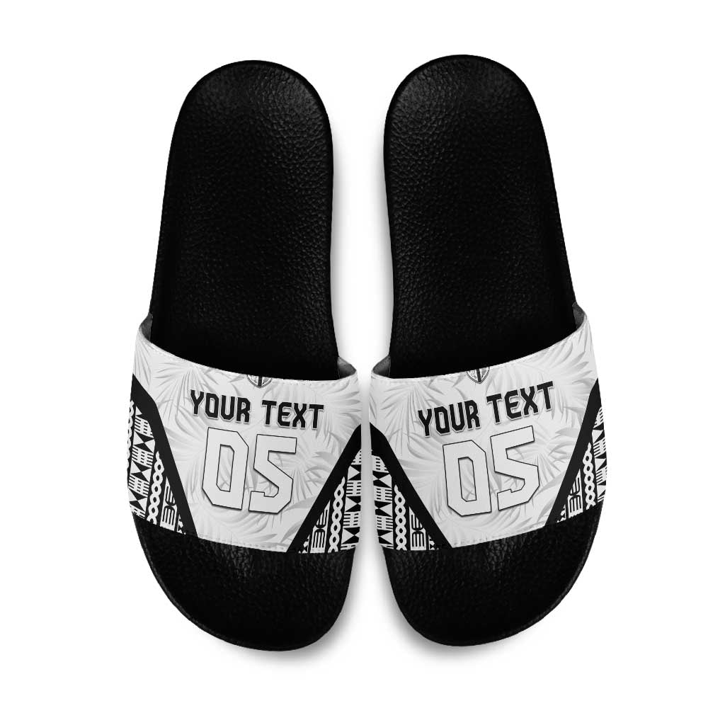 Custom Fiji 2026 Rugby Slide Sandals Fijian Tapa Pattern
