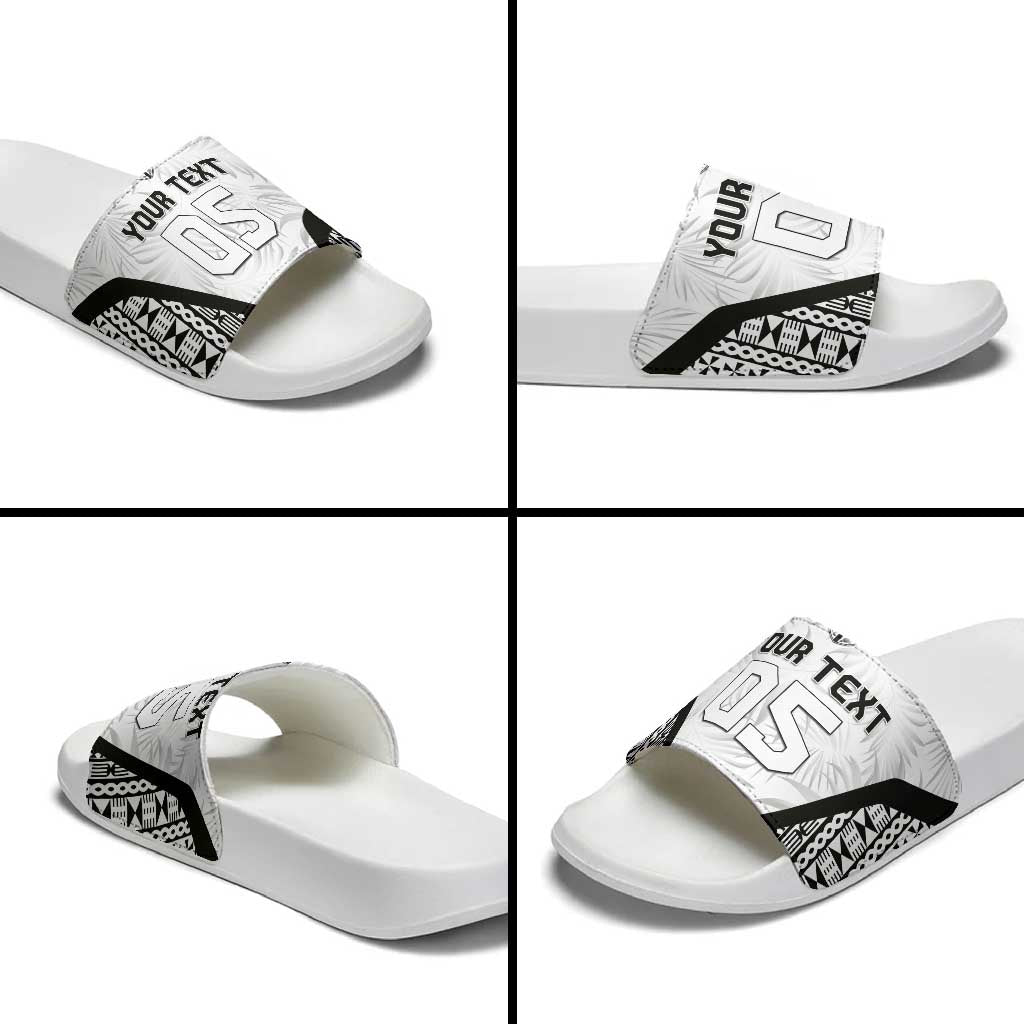 Custom Fiji 2026 Rugby Slide Sandals Fijian Tapa Pattern
