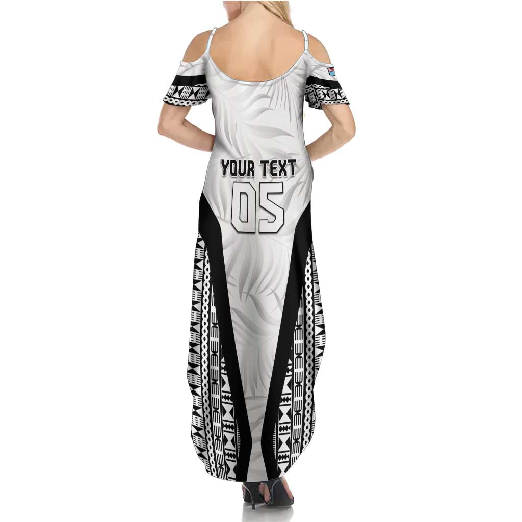 Custom Fiji 2026 Rugby Summer Maxi Dress Fijian Tapa Pattern LT05 - Polynesian Pride
