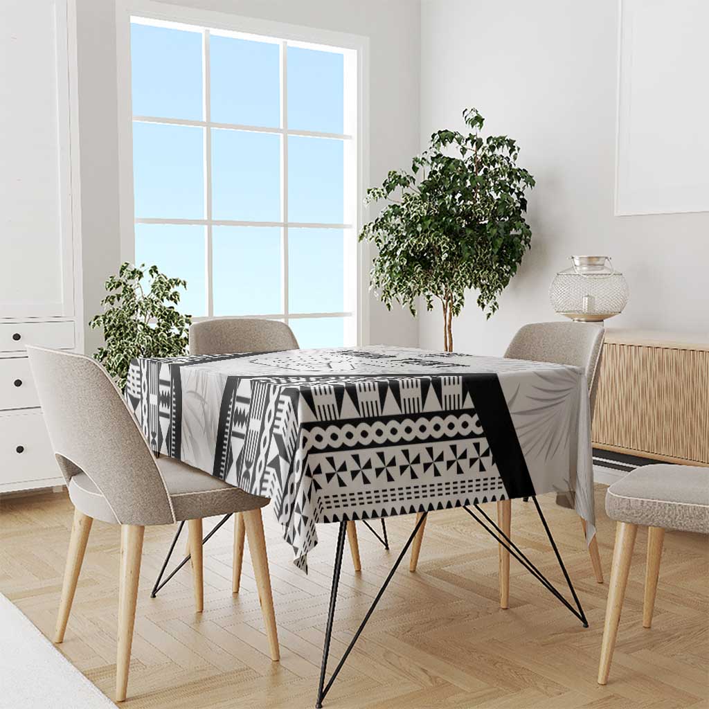 Custom Fiji 2026 Rugby Tablecloth Fijian Tapa Pattern