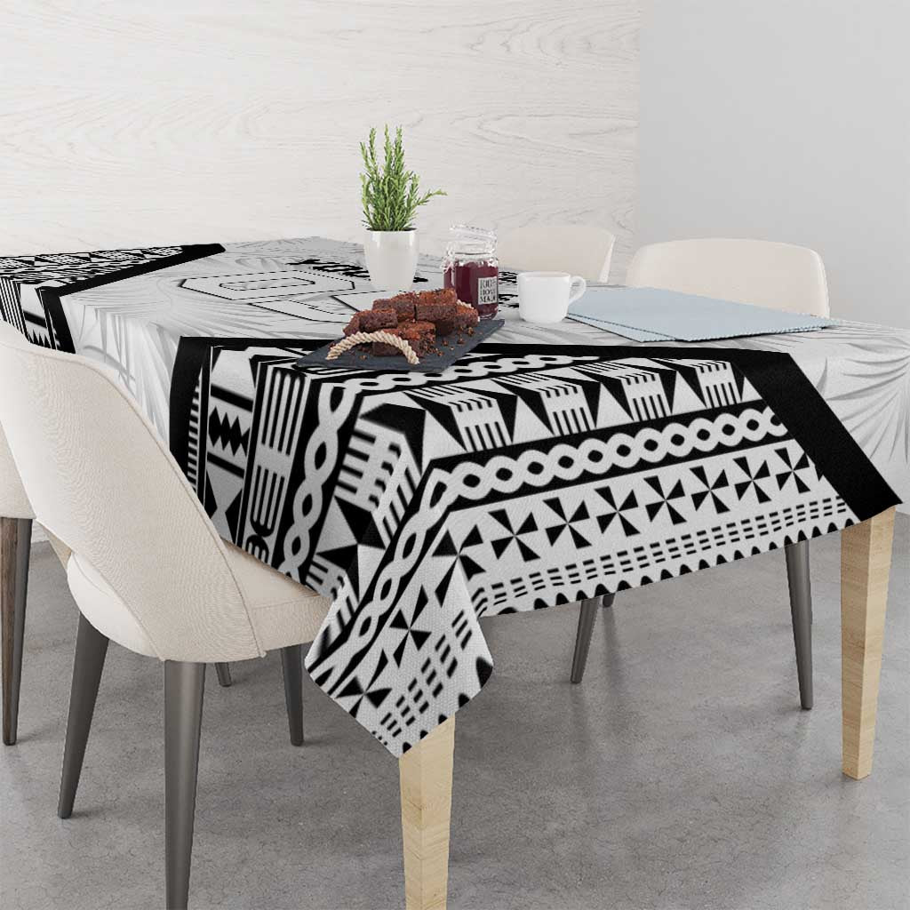 Custom Fiji 2026 Rugby Tablecloth Fijian Tapa Pattern