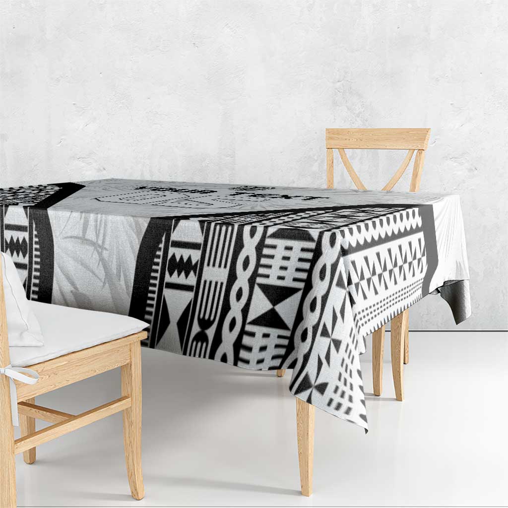 Custom Fiji 2026 Rugby Tablecloth Fijian Tapa Pattern