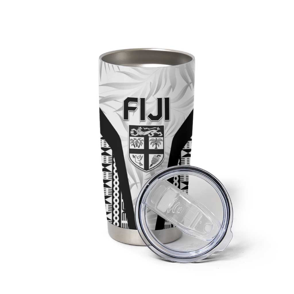 Custom Fiji 2026 Rugby Tumbler Cup Fijian Tapa Pattern LT05 - Polynesian Pride