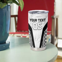 Custom Fiji 2026 Rugby Tumbler Cup Fijian Tapa Pattern LT05 - Polynesian Pride