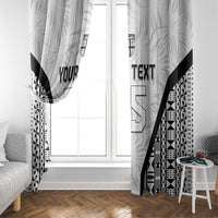 Custom Fiji 2026 Rugby Window Curtain Fijian Tapa Pattern