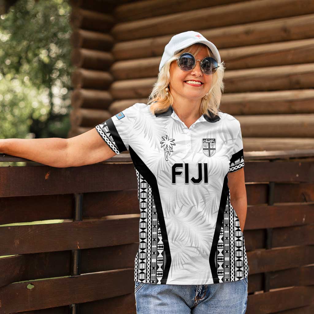 Custom Fiji 2026 Rugby Women Polo Shirt Fijian Tapa Pattern