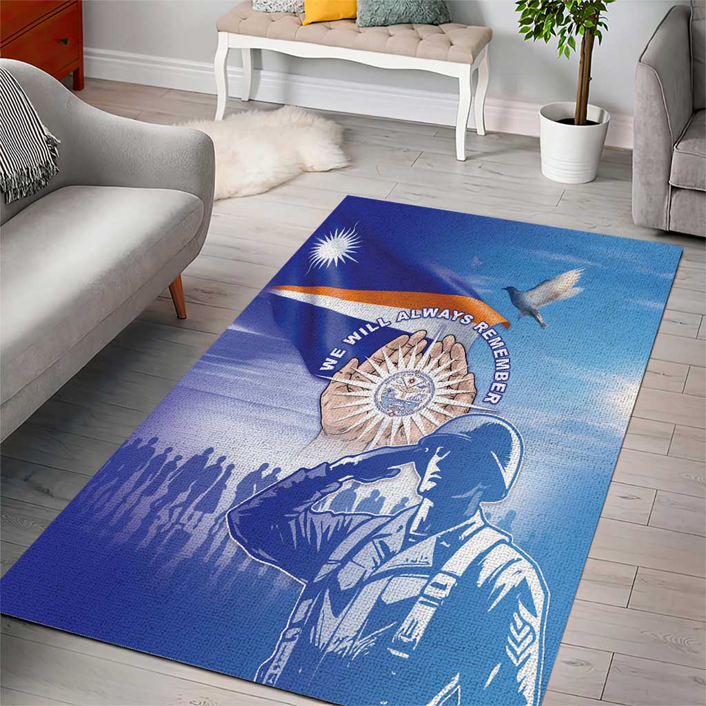 Marshall Islands Remembrance Day Area Rug We Will Always Remember