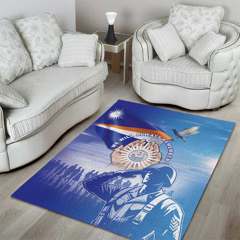 Marshall Islands Remembrance Day Area Rug We Will Always Remember