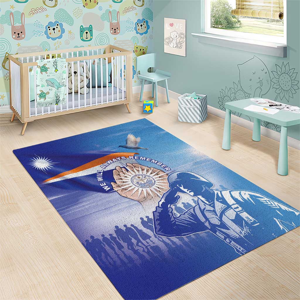 Marshall Islands Remembrance Day Area Rug We Will Always Remember