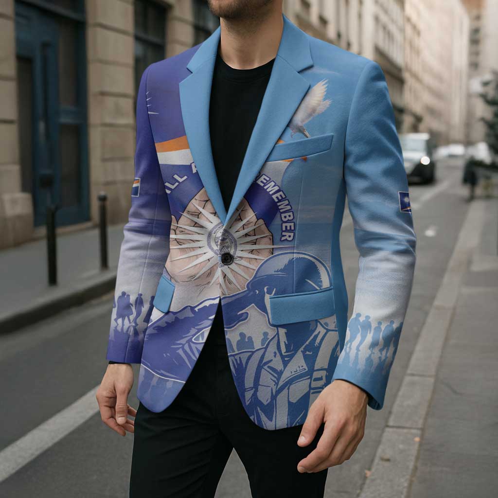 Personalised Marshall Islands Remembrance Day Blazer We Will Always Remember